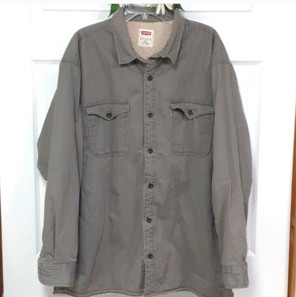 Levi's Sherpa Lined Shirt Jacket - Picture 9 of 12